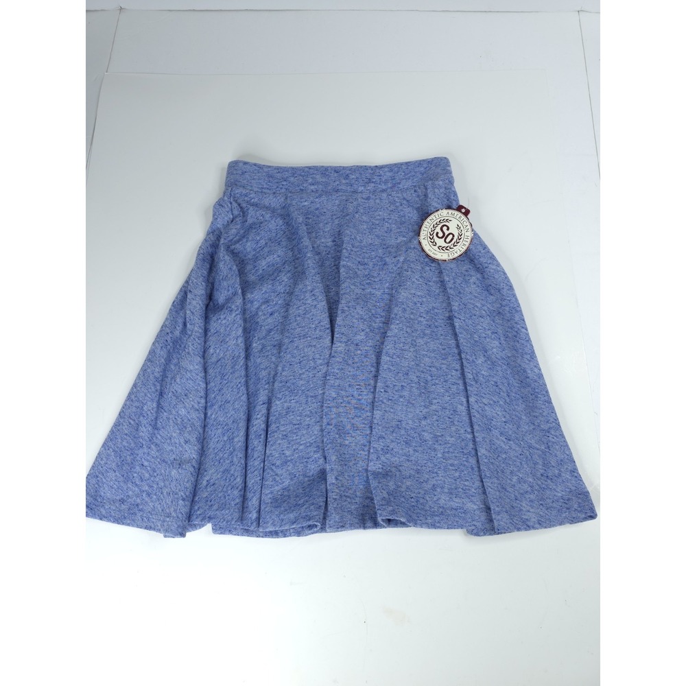 Skirt Size XS Blue Authentic American Heritage‎ Textured Pleated Skater Mini NWT